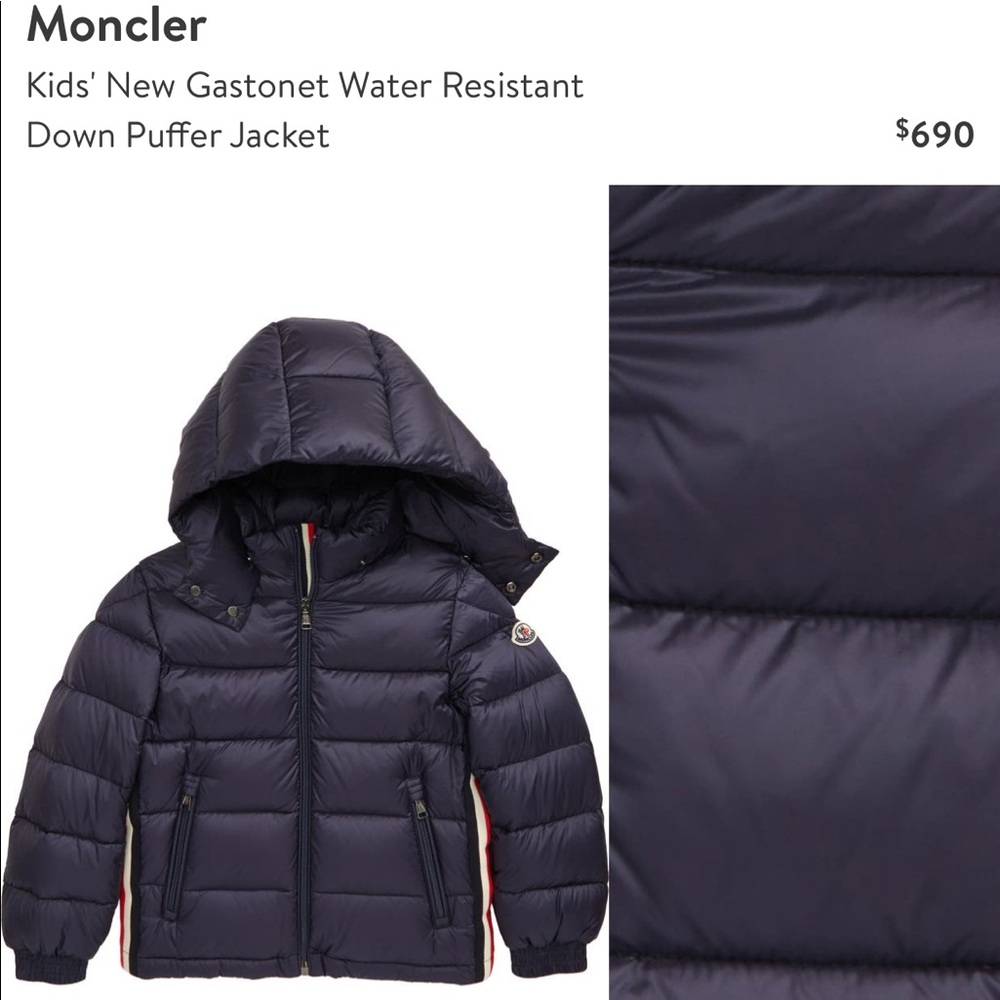 Moncler Gastonet Giubbot Puffer Jacket Kids Age 8 Brand New with tags